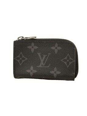 Louis Vuitton Coin Purse Monogram Eclipse Porte Monnaie Jour Black